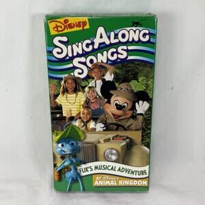 Disneys Sing Along Songs Fliks Musical Adventure VHS Animal Kingdom Play